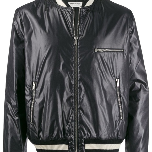 Yves Saint Laurent zip-up varsity bomber jacket - Picture 3 of 16